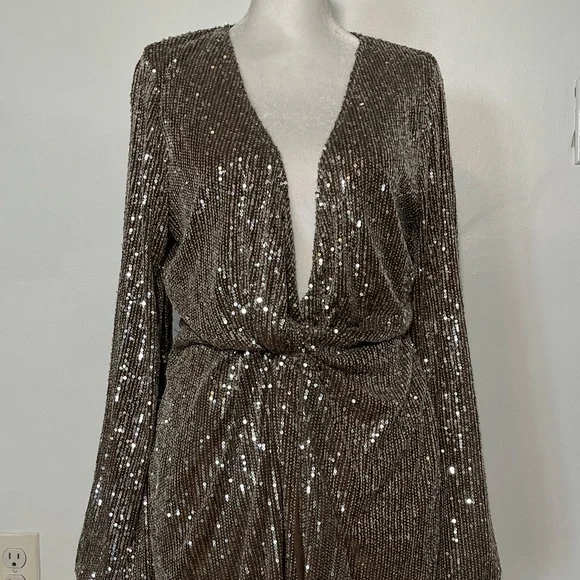 FASHION NOVA Sugar Free Sequin Dress BNWT - Picture 5 of 10